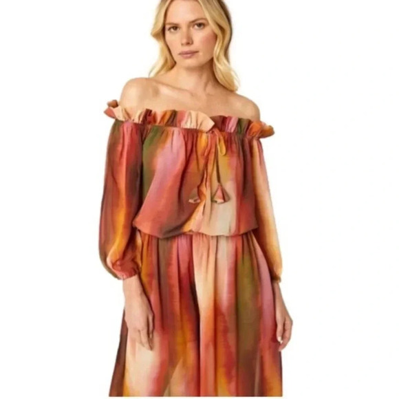 Misa Los Angles Surya Ombre Stripe Wide Leg Jumpsuit Size XS NWT - Picture 14 of 16